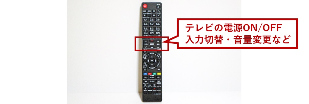 テレビ操作ボタン