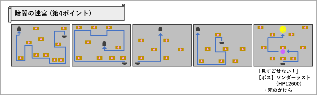 暗闇の迷宮 第4ポイント マップ