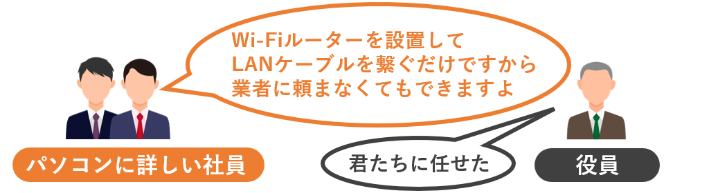 社員に任せる