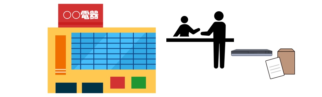 家電量販店に修理依頼