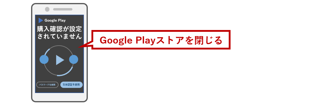 Google Play ストアを閉じる