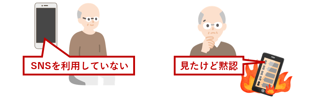 行動を起こさないケース