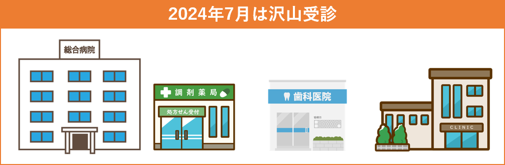 2024年7月は沢山受診