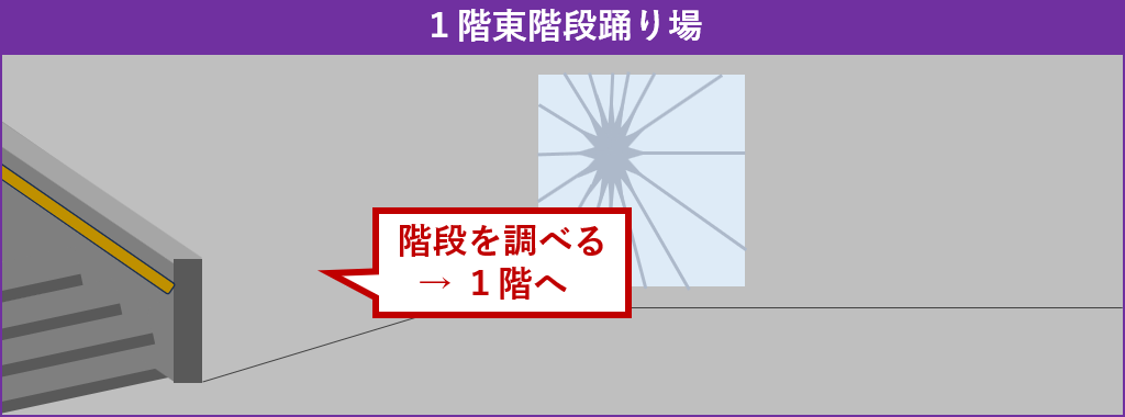 1階へ