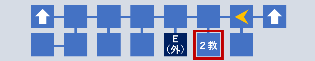 2年教室へ