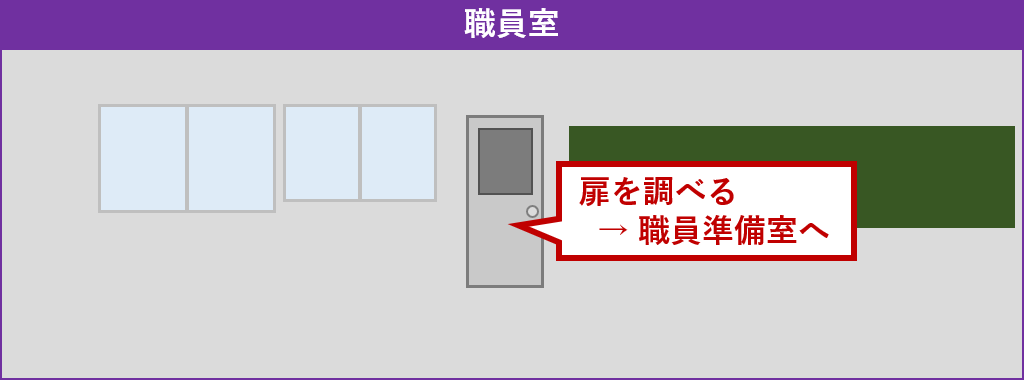 職員準備室へ