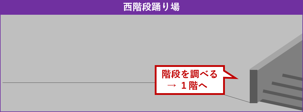 1階へ