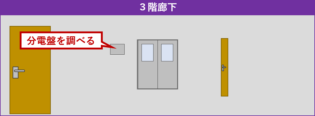 3階廊下探索