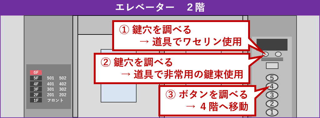 エレベーター探索