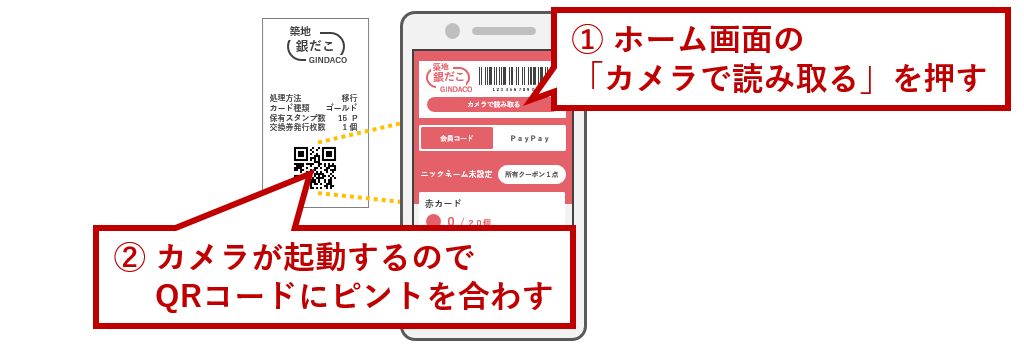 QRコード読み取り