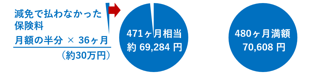 減免で払わなかった保険料