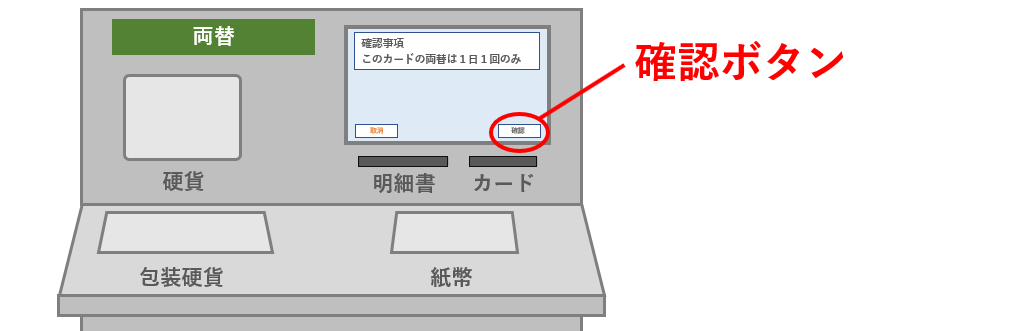 確認ボタン